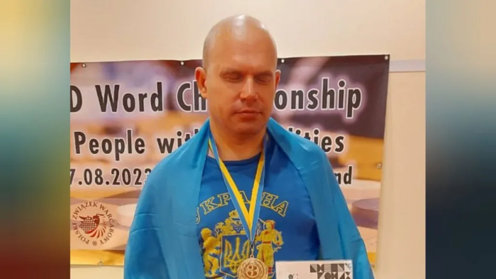 Херсонець Юрій Ніценко виборов бронзу на чемпіонаті світу з шашок серед спортсменів з інвалідністю