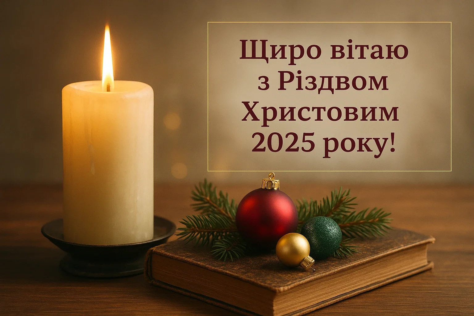 Привітання з різдвом 2025