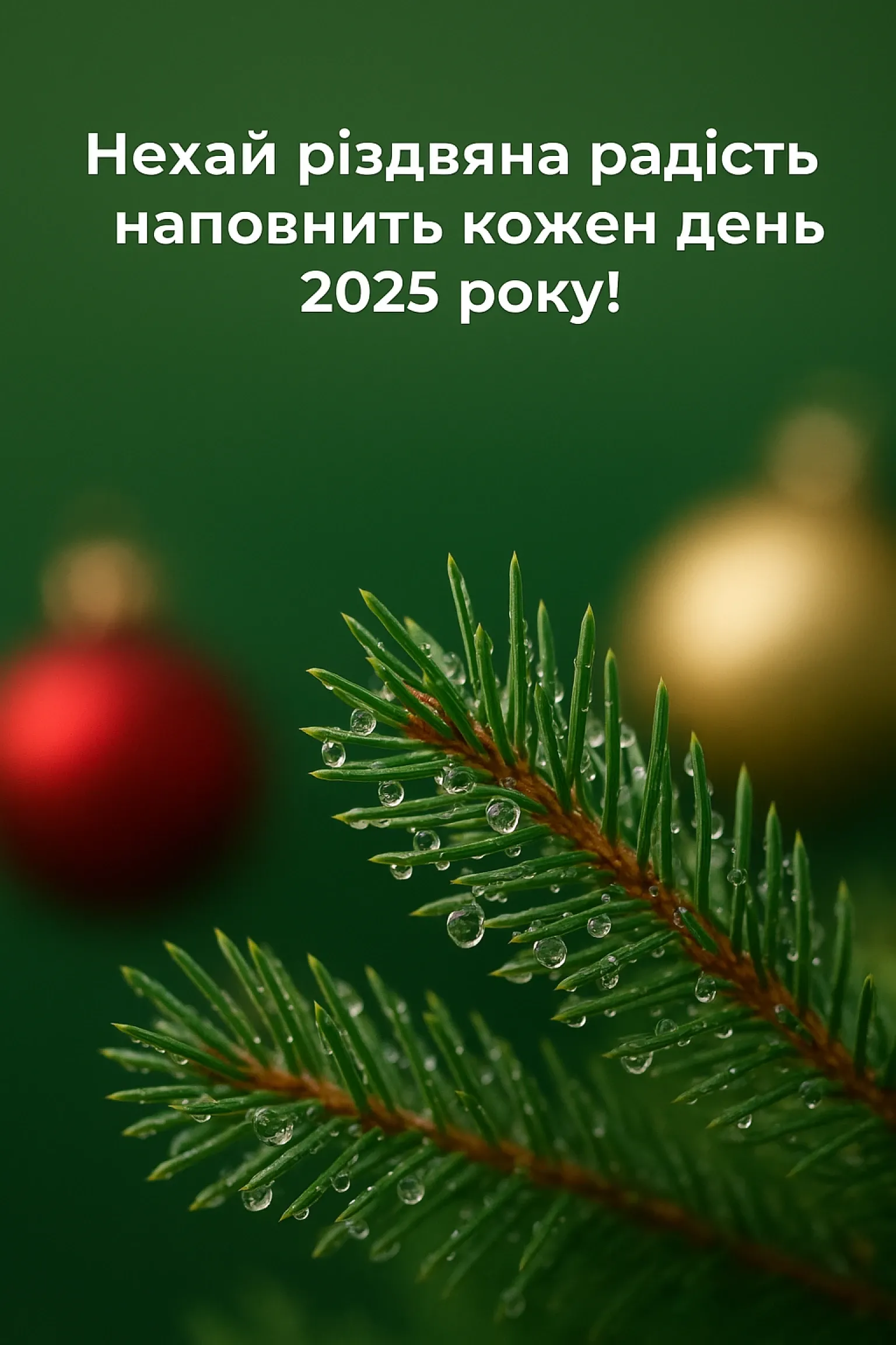 Привітання з різдвом 2025