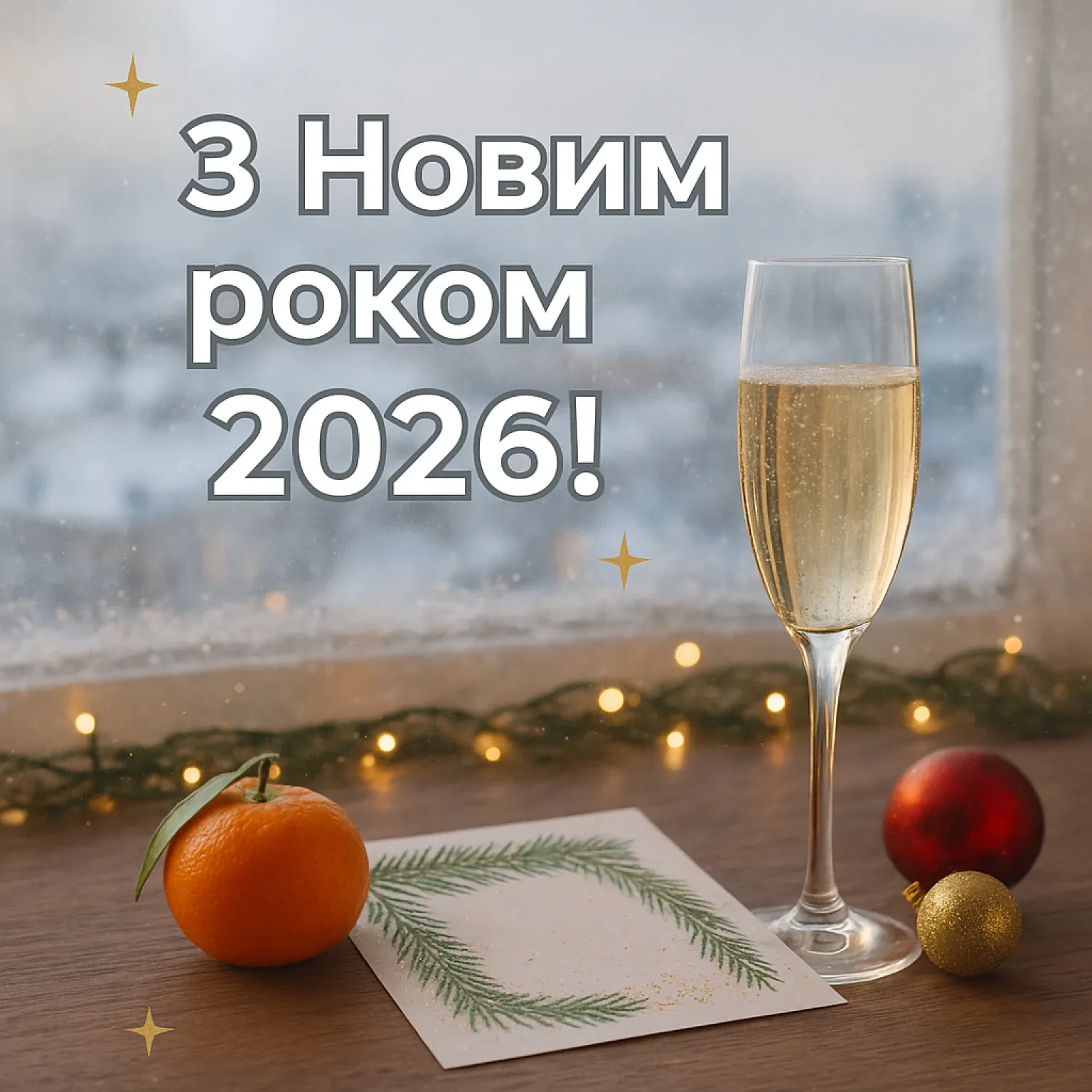 Привітання з прийдешнім новим роком 2026