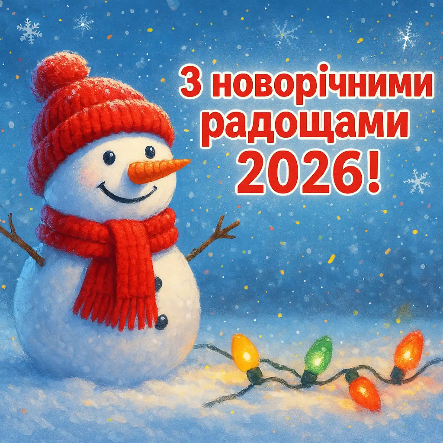 Привітання з прийдешнім новим роком 2026