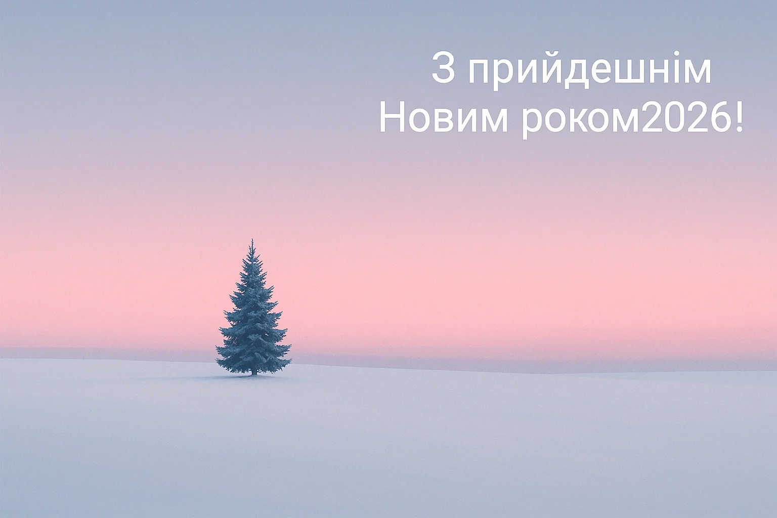 Привітання з прийдешнім новим роком 2026
