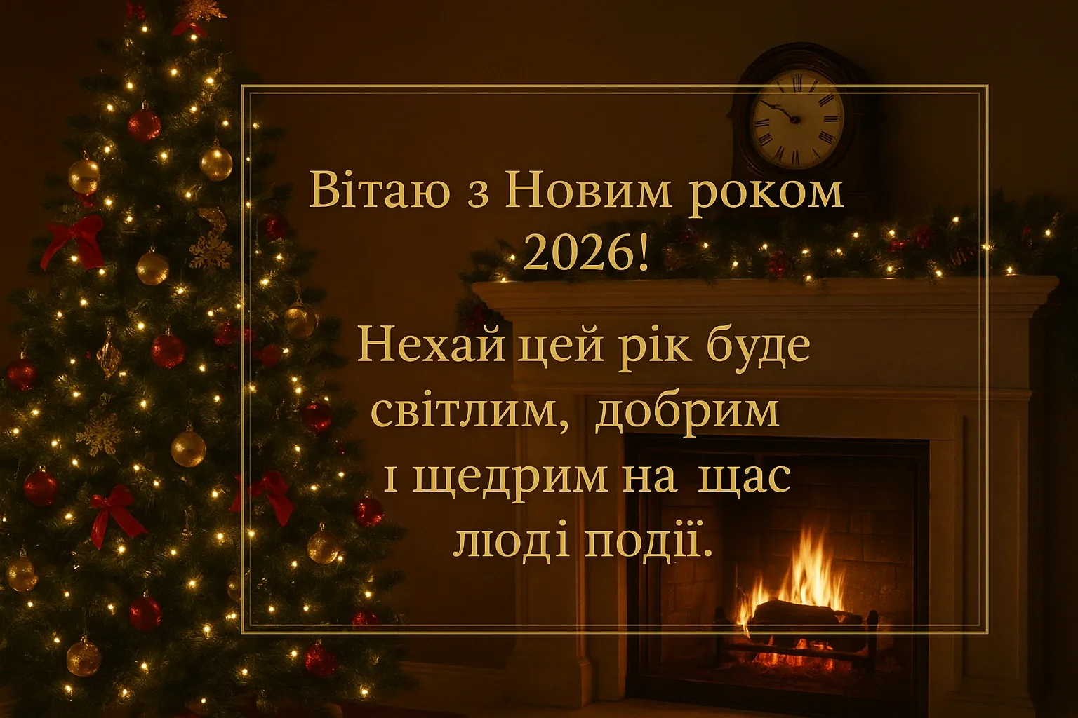 Привітання з прийдешнім новим роком 2026