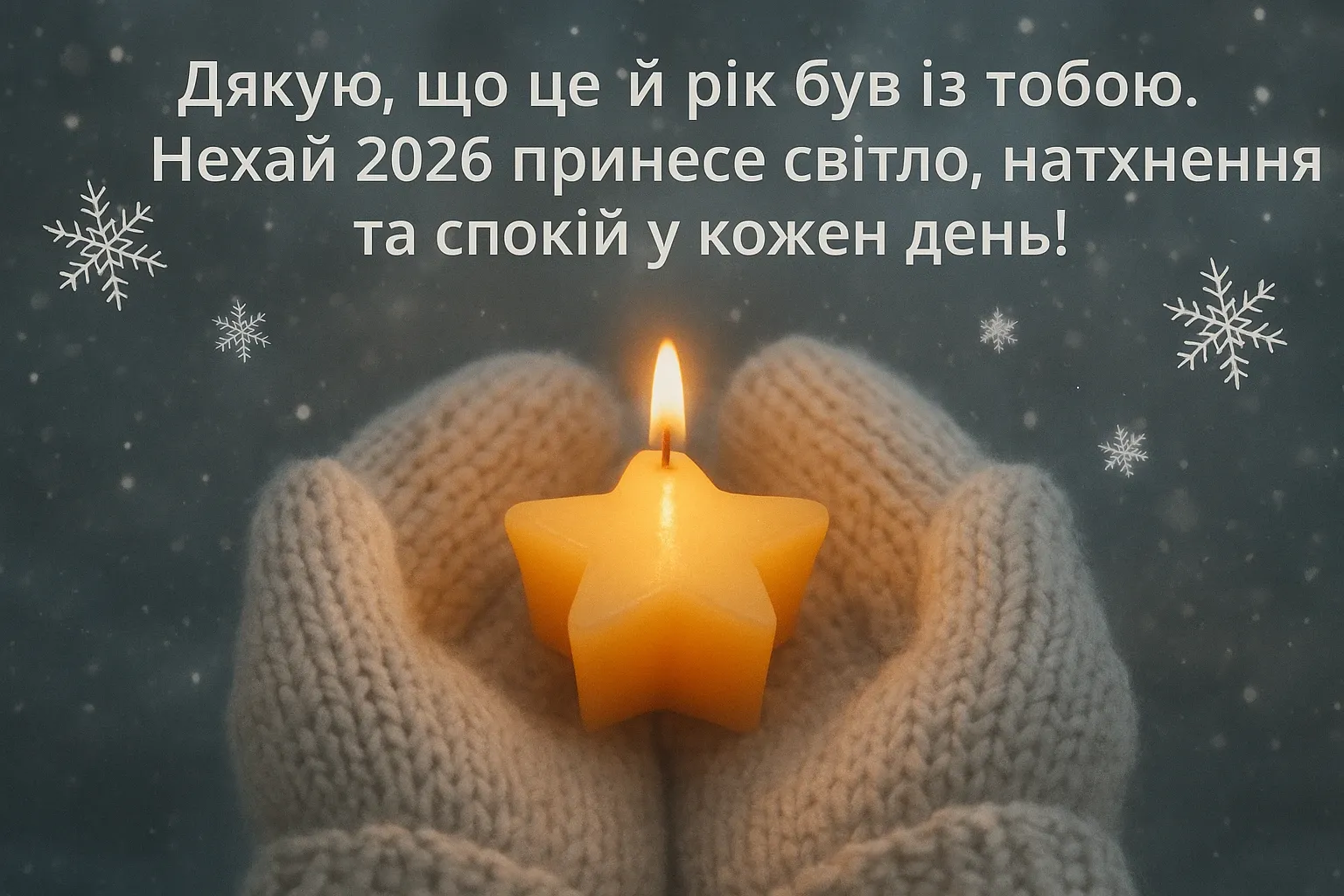 Привітання з прийдешнім новим роком 2026
