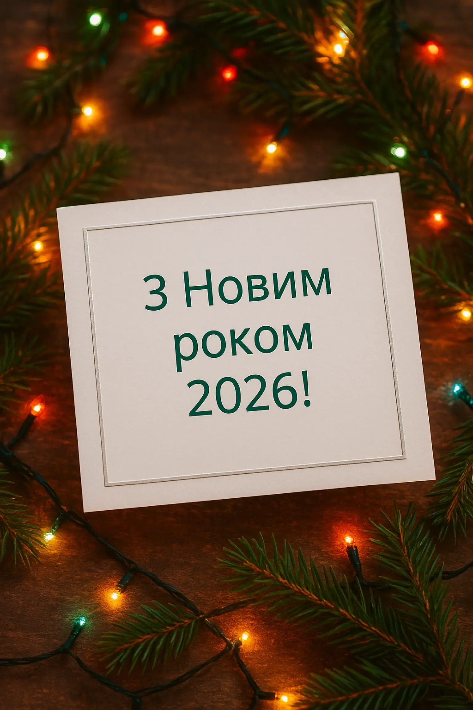 Привітання з прийдешнім новим роком 2026