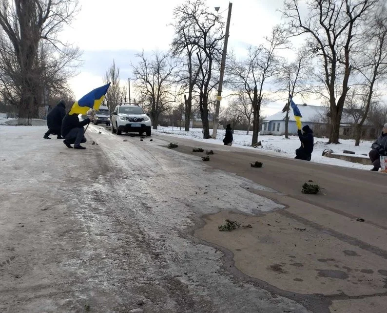 Кочубеївська громада попрощалася із загиблим військовим Євгенієм Анцуповим