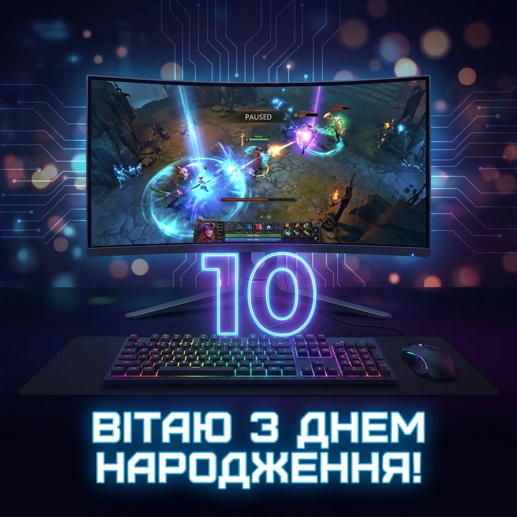 з днем народження дитині 10 років