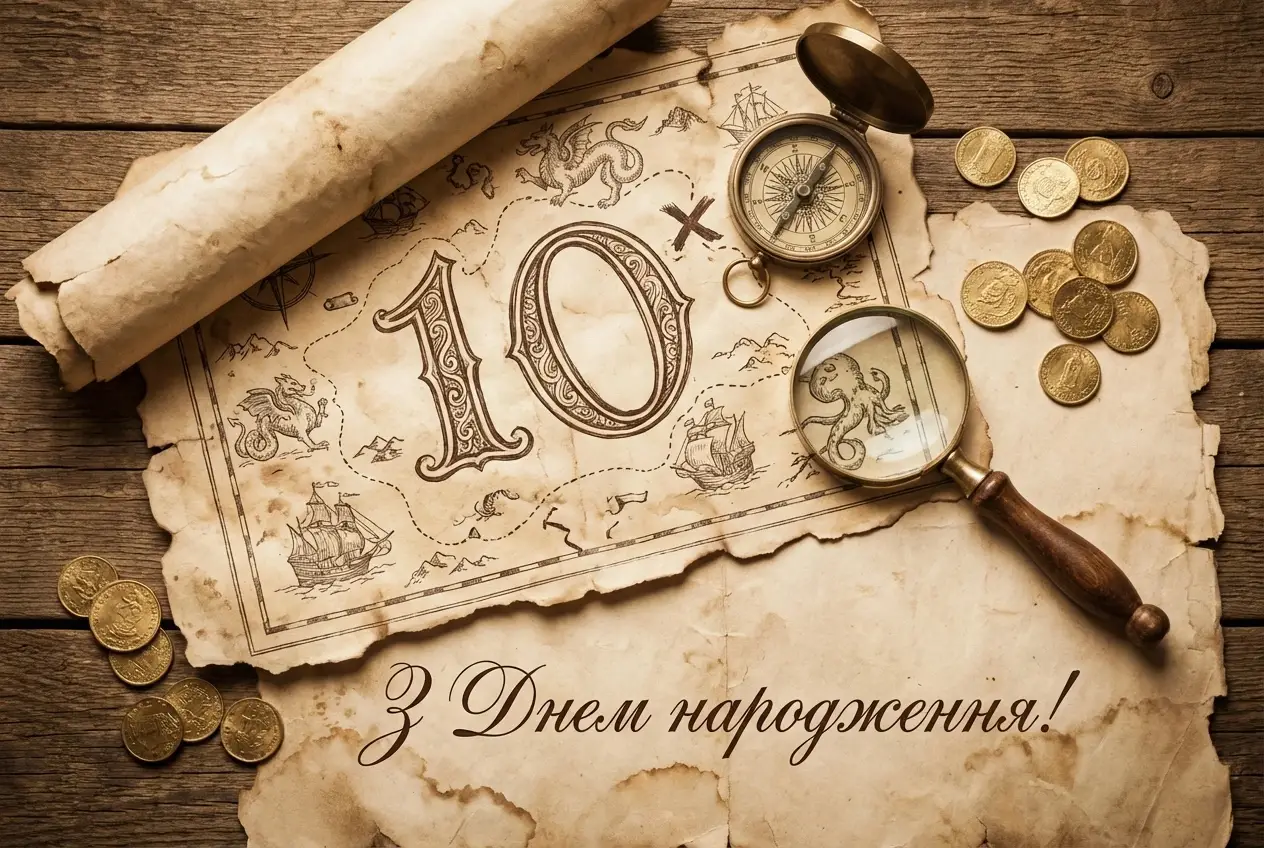 з днем народження дитині 10 років