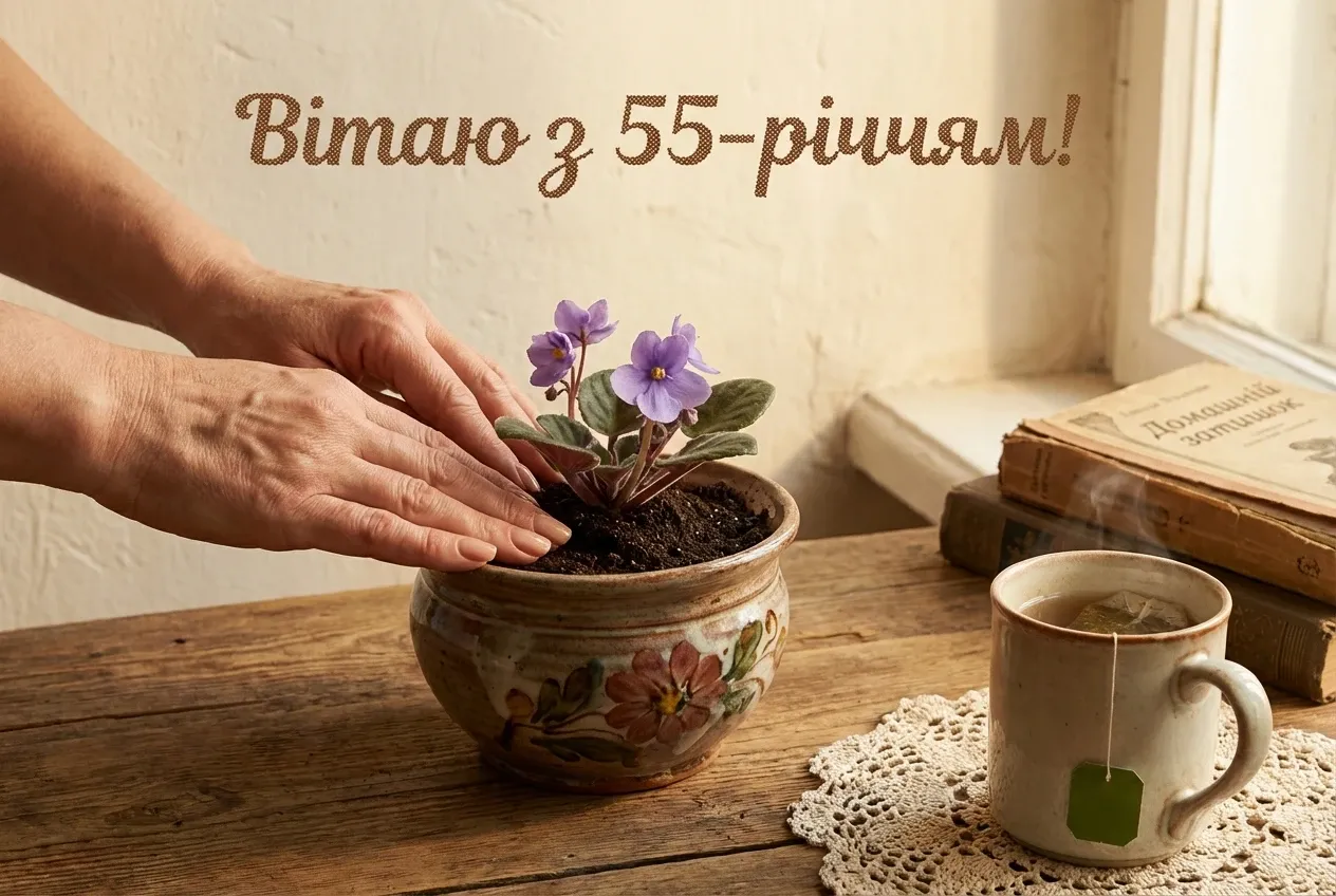 привітання з ювілеєм 55 років жінці у віршах
