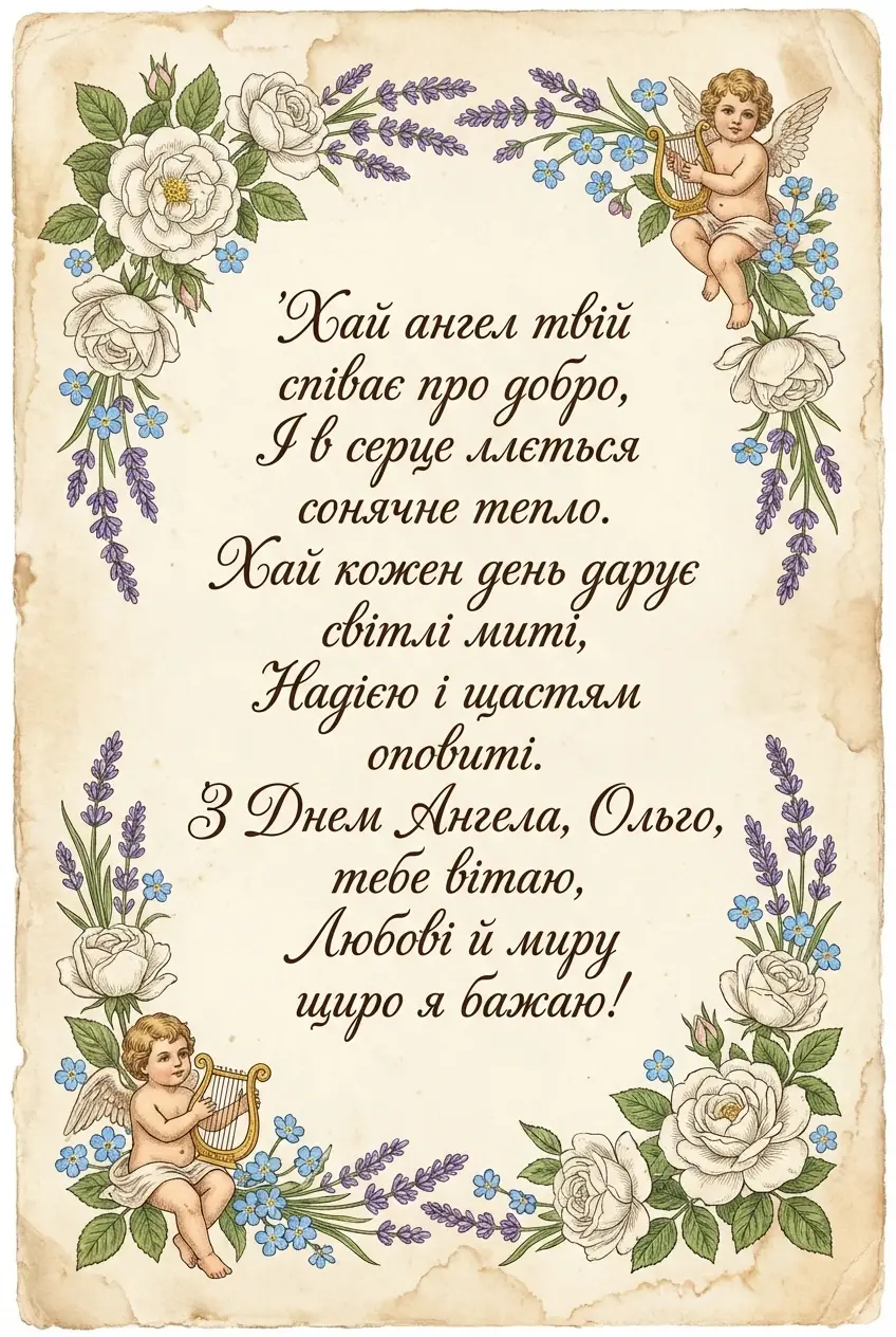 з днем ангела ольга