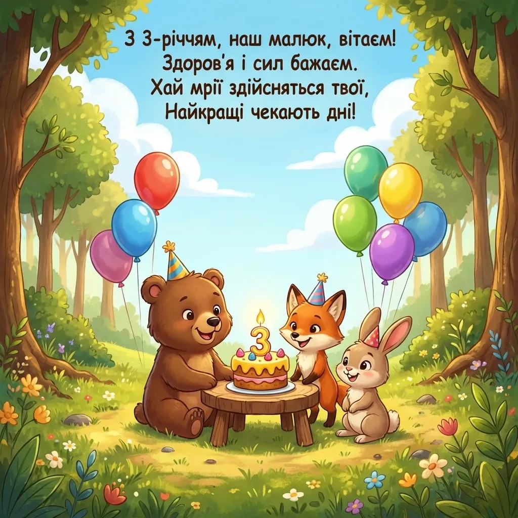 з днем народження хлопчику 3 роки з днем народження хлопчику 3 роки