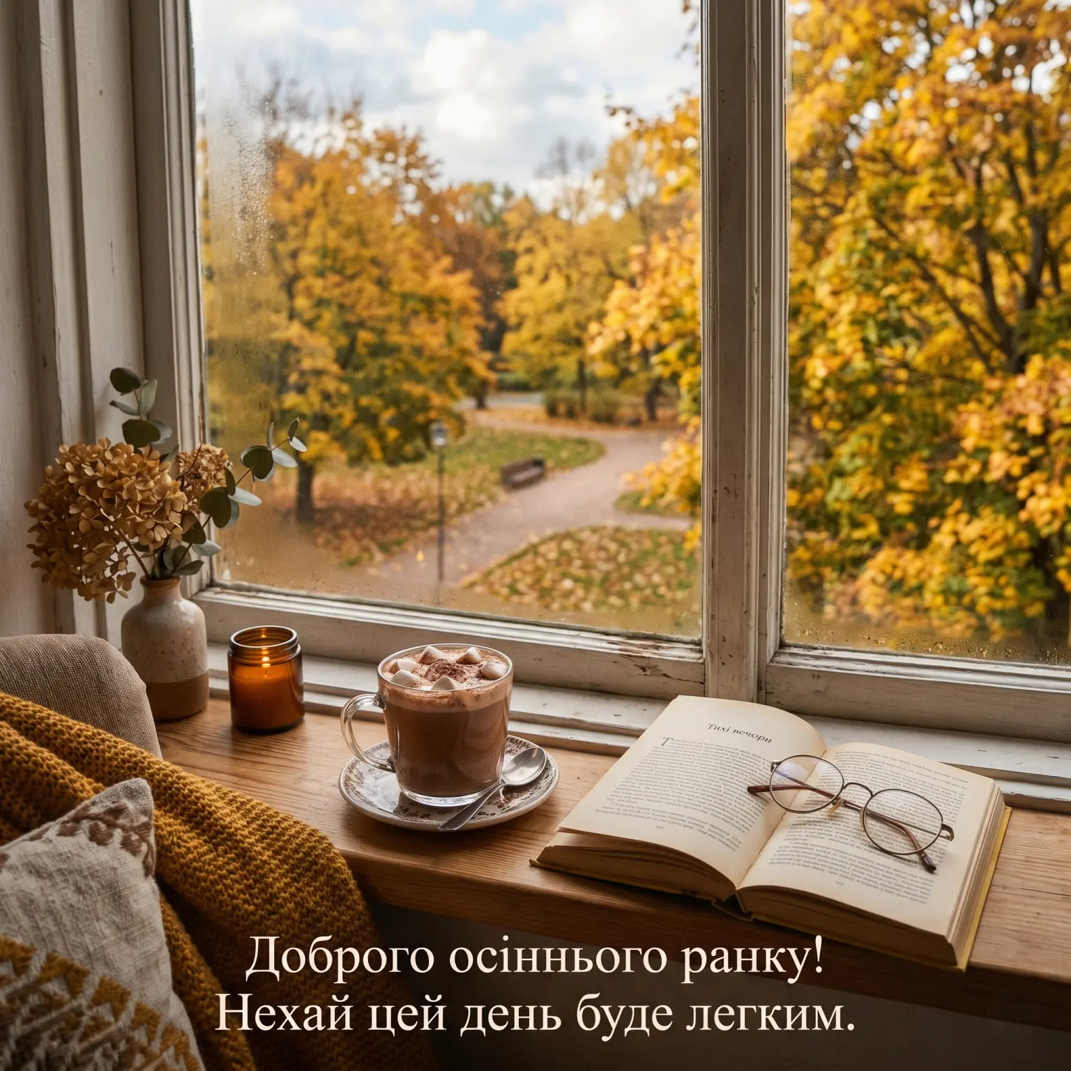 Осінь та доброго ранку: душевні побажання, затишні картинки та листівки для гарного настрою
