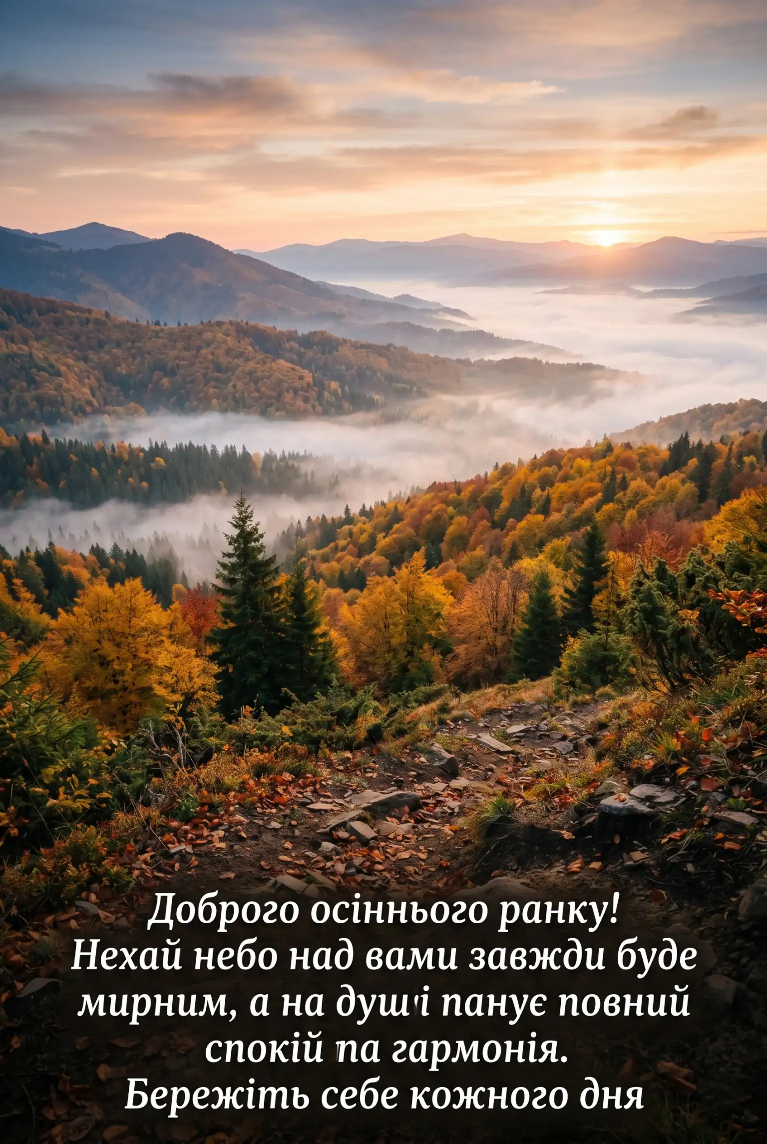 Осінь та доброго ранку: душевні побажання, затишні картинки та листівки для гарного настрою