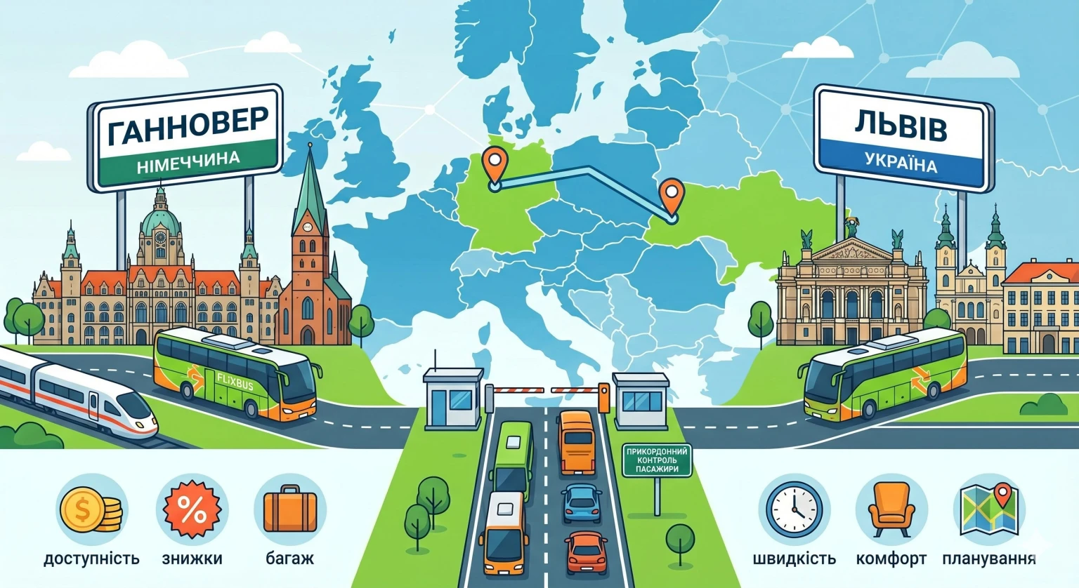 З Німеччини до України: як обрати найкращий рейс Ганновер – Львів