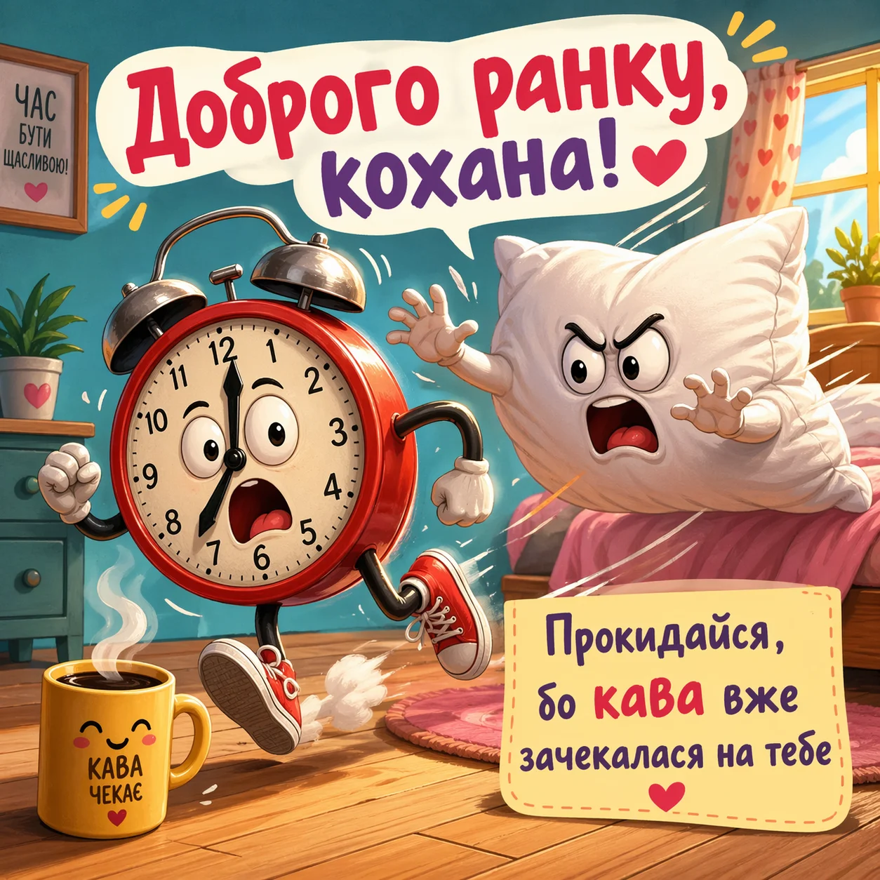 Побажання коханій доброго ранку: душевні листівки та надихаючі слова