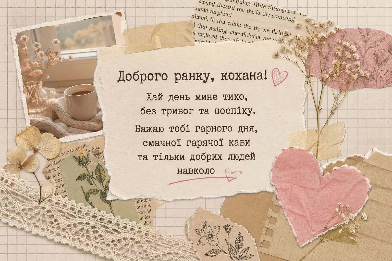 Побажання коханій доброго ранку: душевні листівки та надихаючі слова