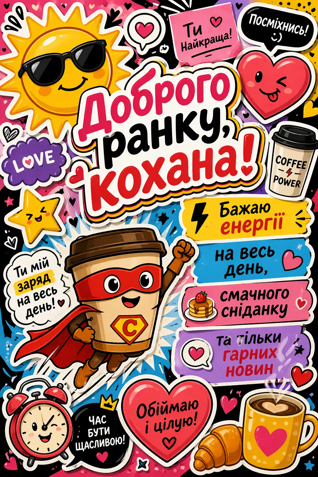Побажання коханій доброго ранку: душевні листівки та надихаючі слова