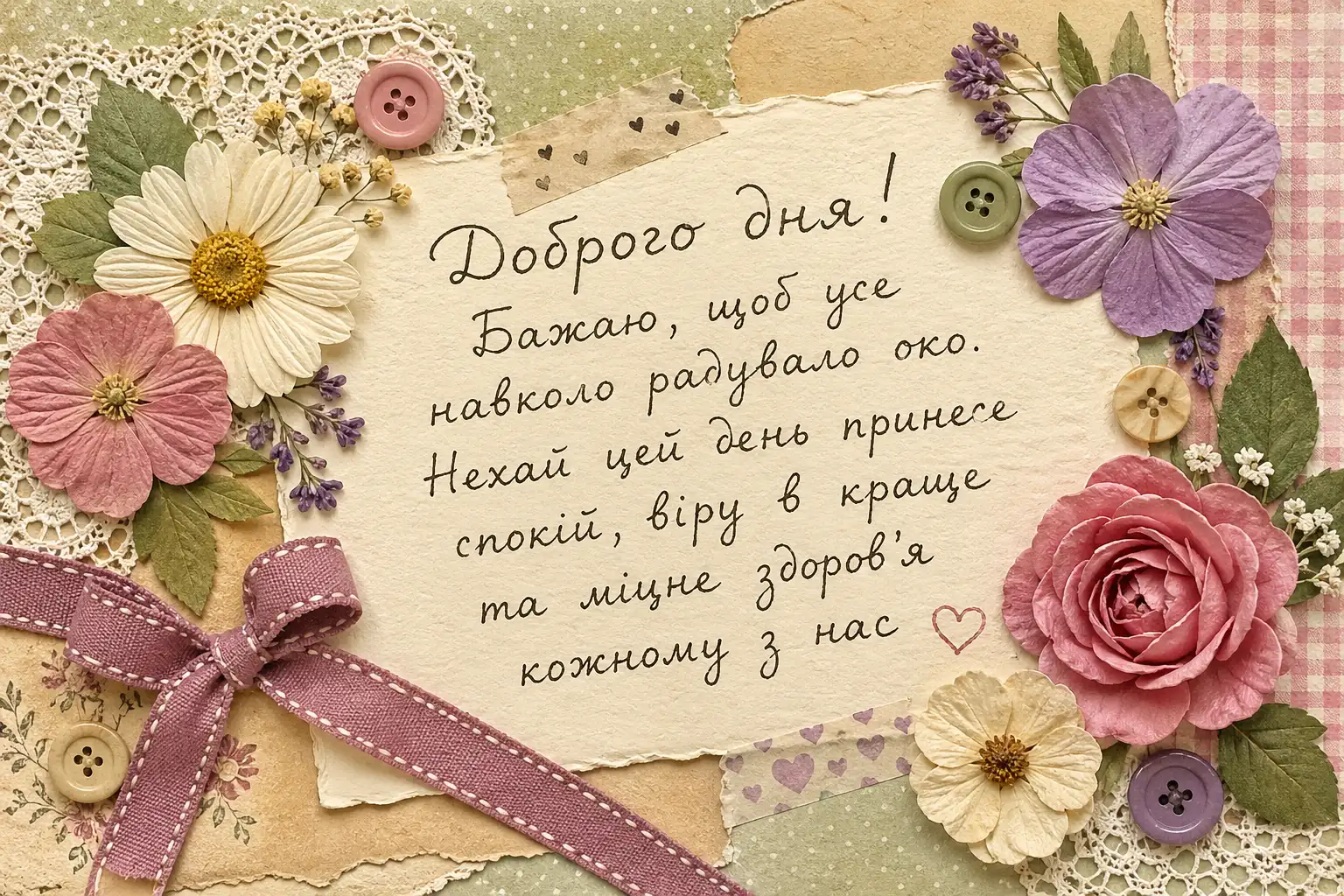 Листівки доброго дня: душевні та яскраві привітання для гарного настрою