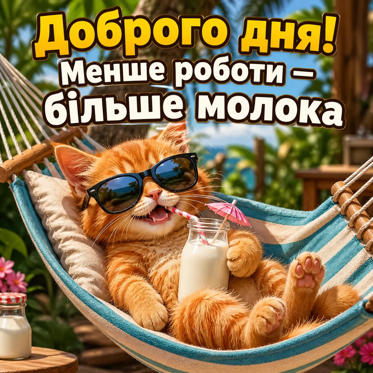 Листівки доброго дня: душевні та яскраві привітання для гарного настрою