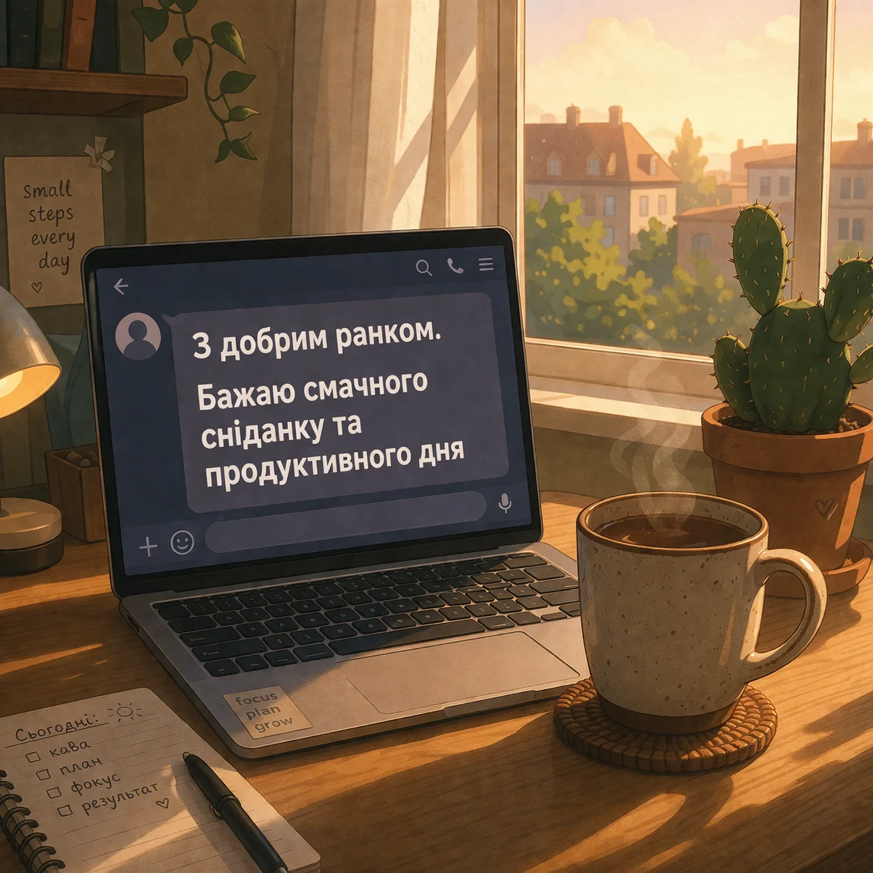 З добрим ранком: ніжні картинки та душевні побажання для натхненного початку дня