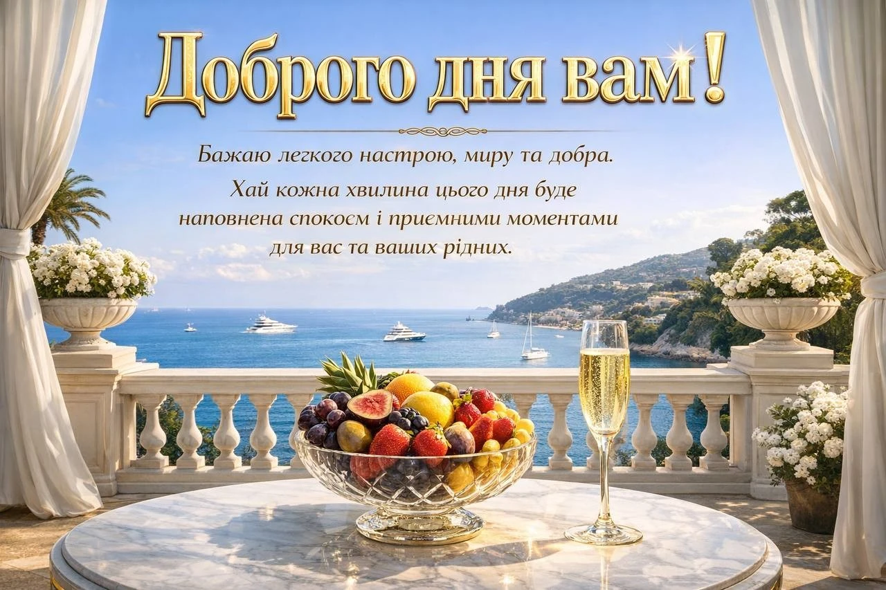 Доброго дня вам: щирі побажання та красиві листівки для теплого настрою