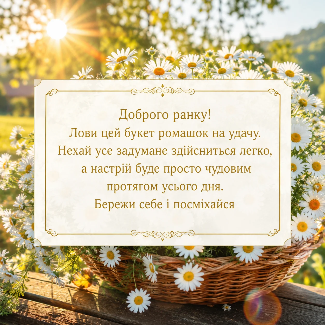 Доброго ранку, ромашки: душевні привітання та красиві картинки для гарного настрою