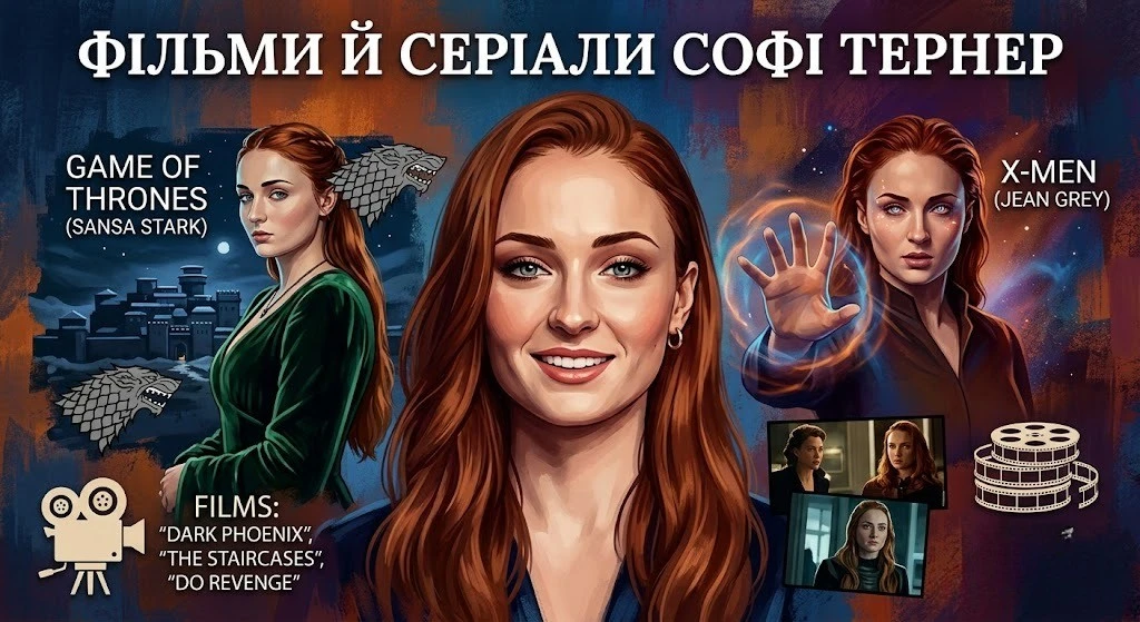 Найкращі фільми й серіали за участю Софі Тернер