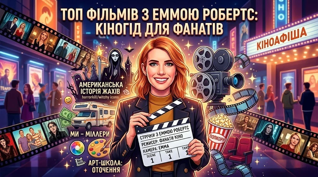 Найкращі фільми з Еммою Робертс на будь-який настрій