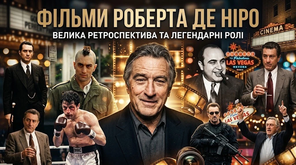 Топ 30 фільмів Роберта Де Ніро за IMDb