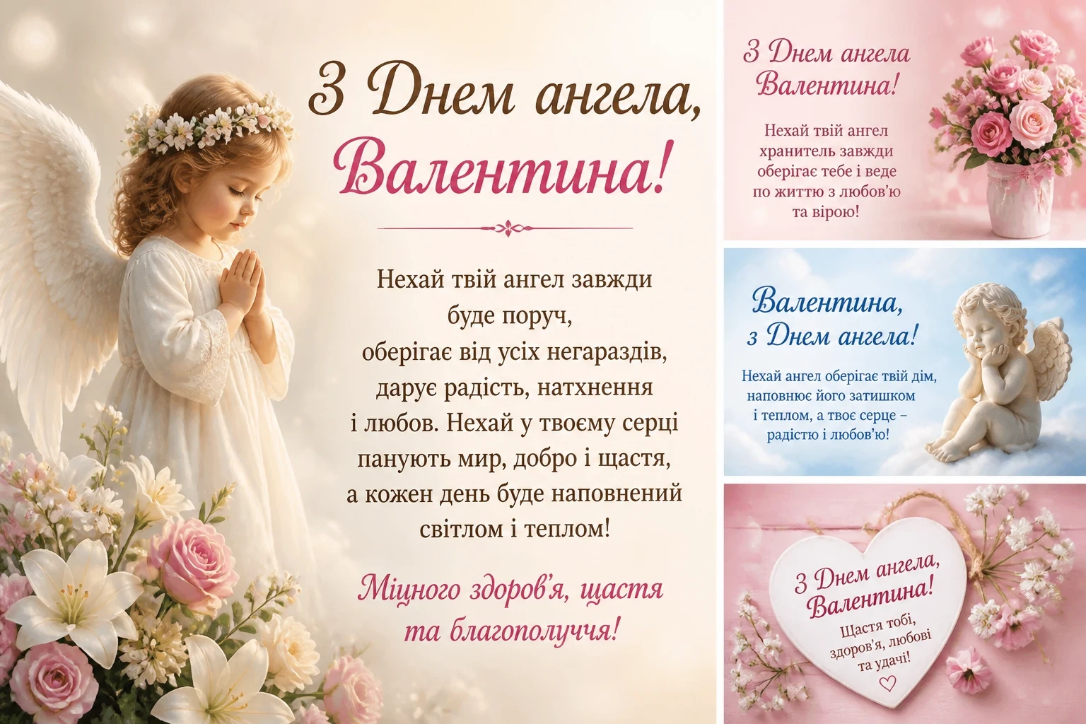 Картинки та привітання з днем ангела Валентина