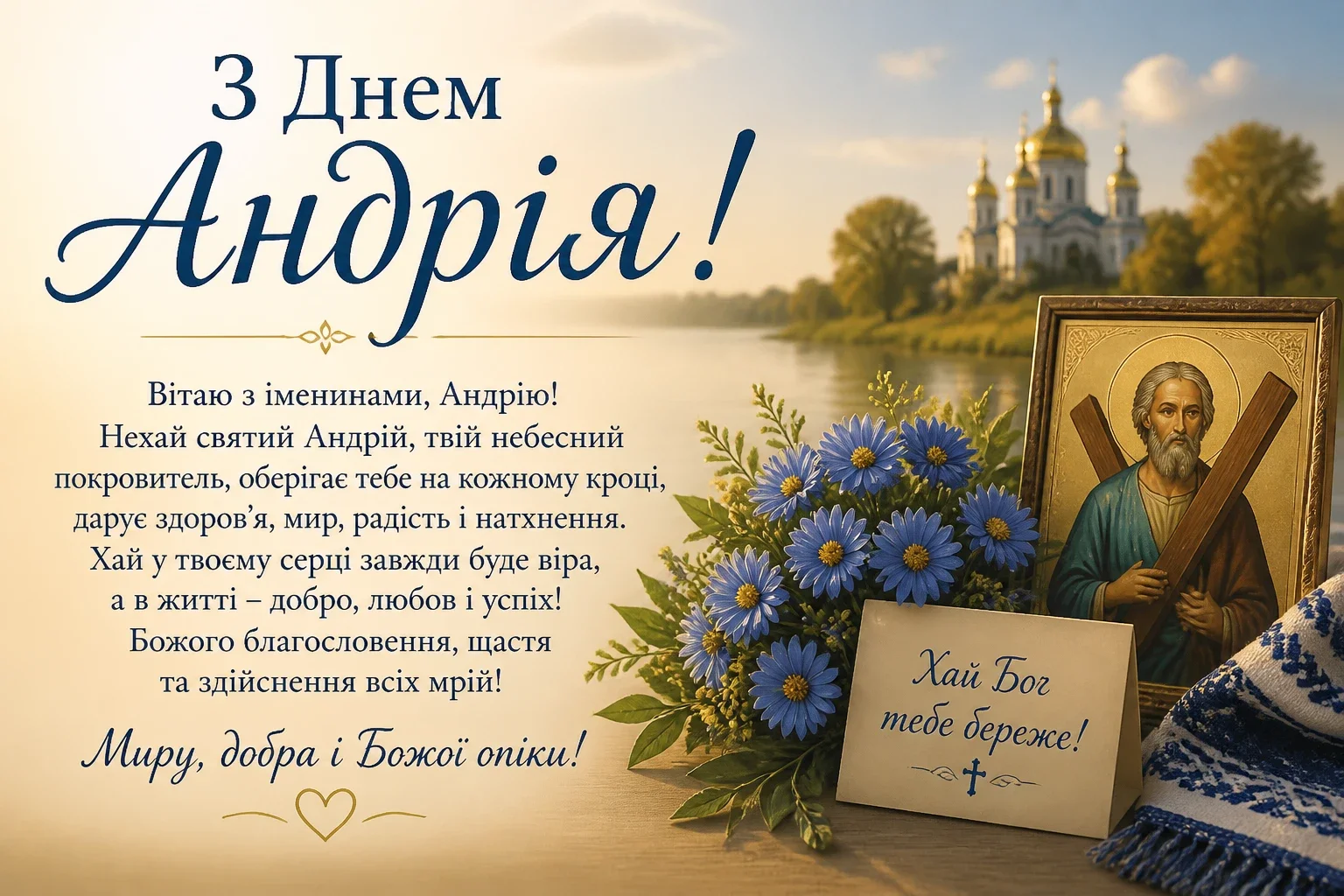 Привітання на іменини Андрія
