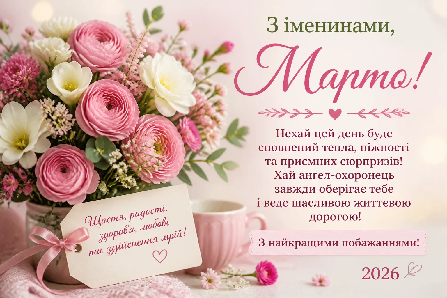 На іменини Марти 2026