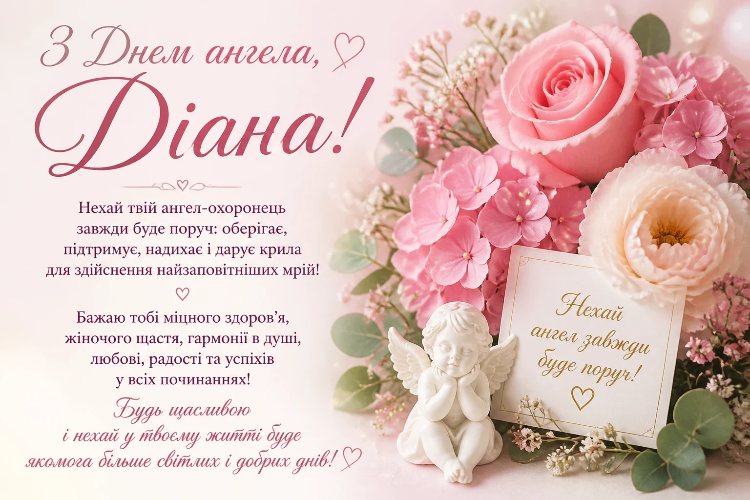 Привітання на іменини Діани