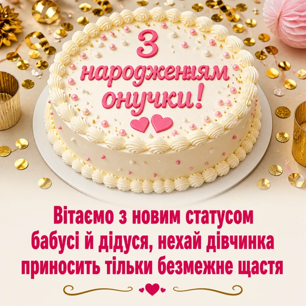 привітання дідуся і бабусі з народженням онучки