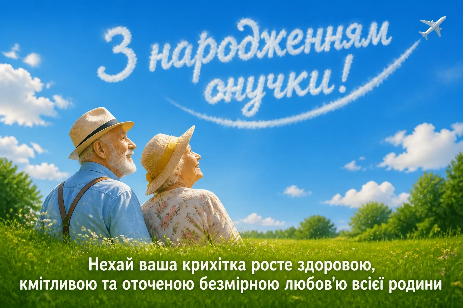 привітання дідуся і бабусі з народженням онучки