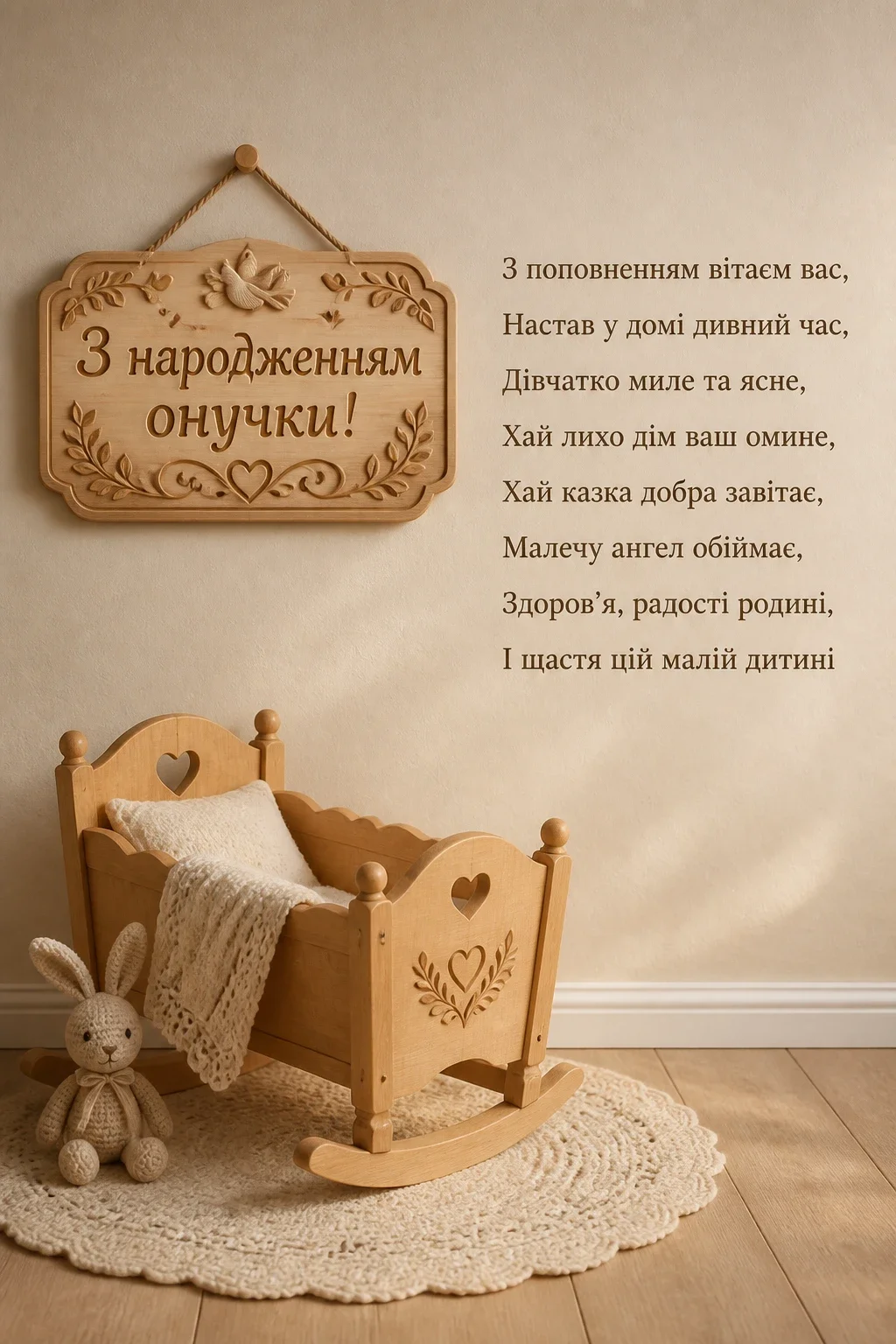 привітання дідуся і бабусі з народженням онучки