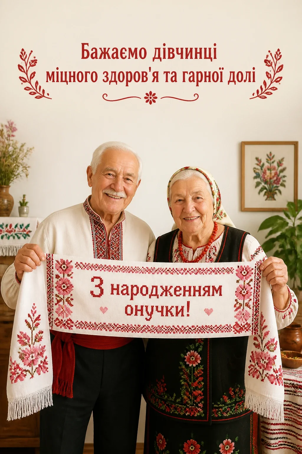 привітання дідуся і бабусі з народженням онучки