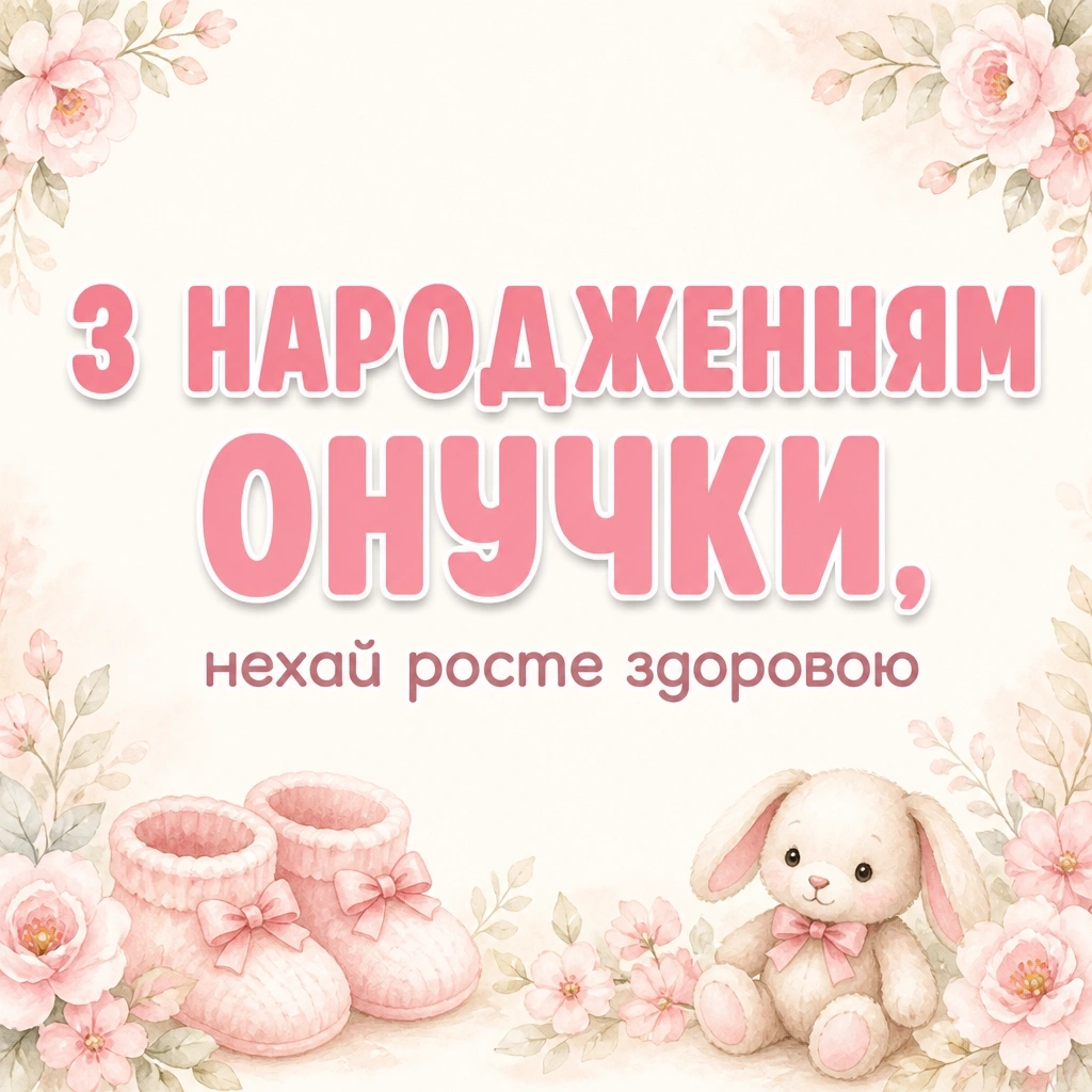 привітання для бабусі з народженням онучки