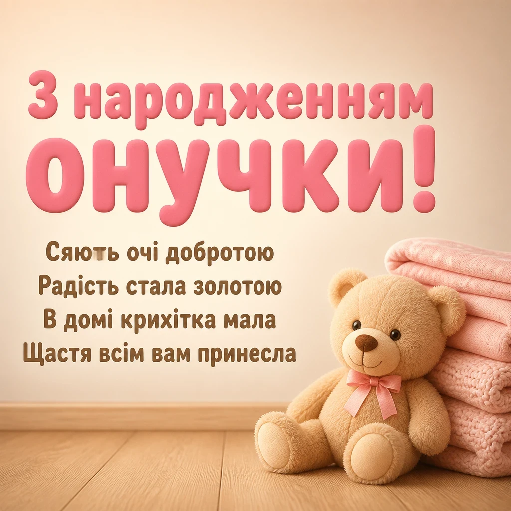 привітання для бабусі з народженням онучки