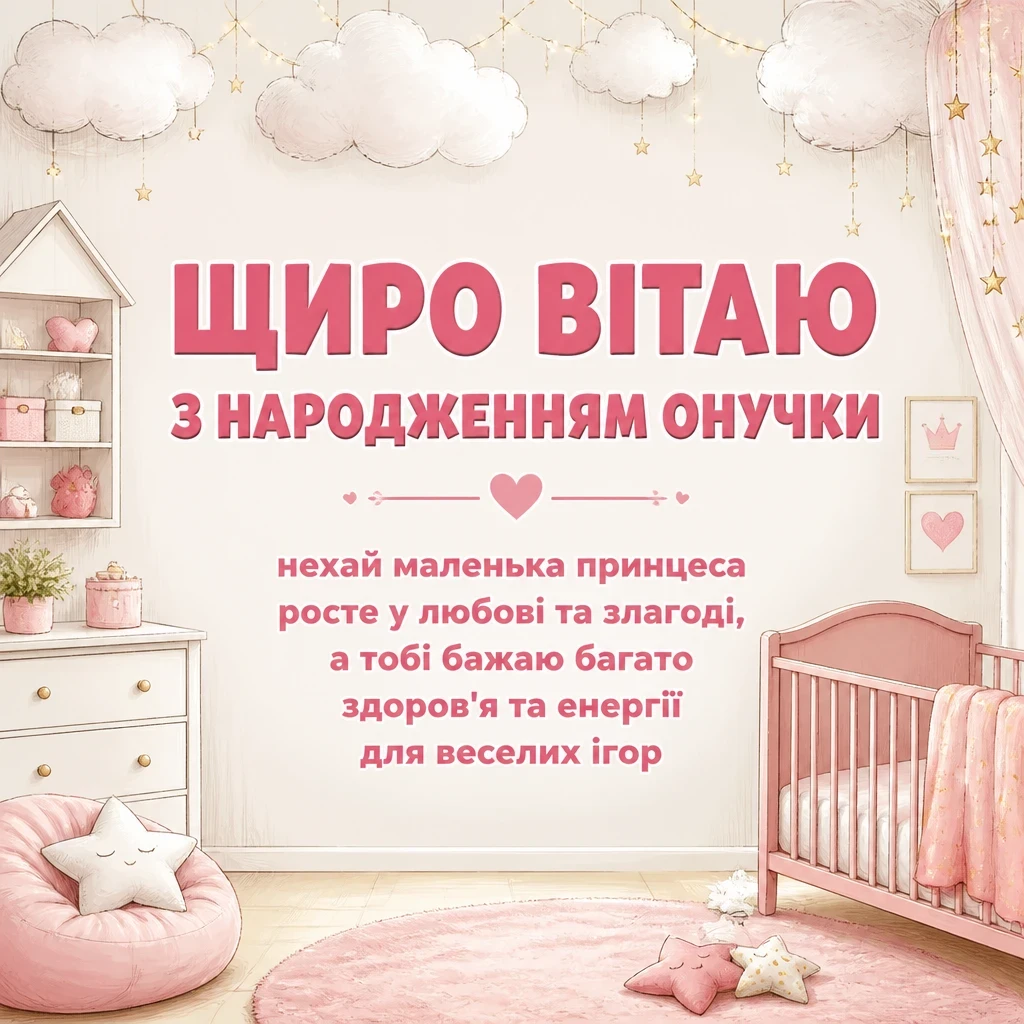 привітання для бабусі з народженням онучки
