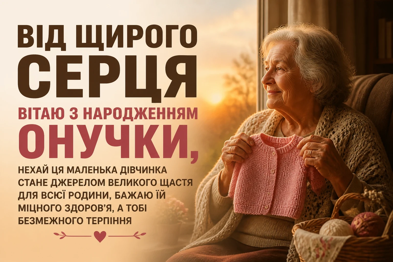 привітання для бабусі з народженням онучки