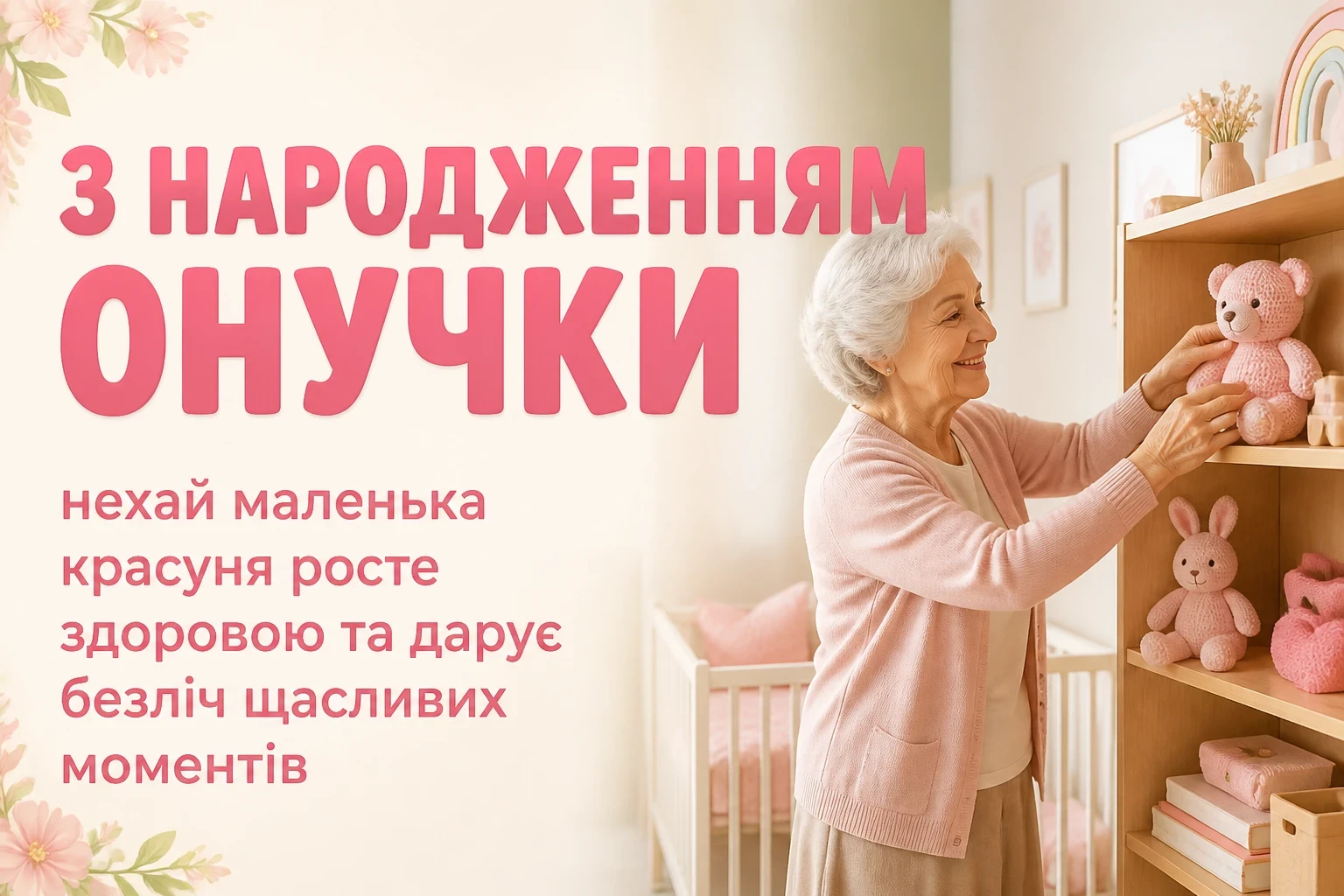 привітання для бабусі з народженням онучки