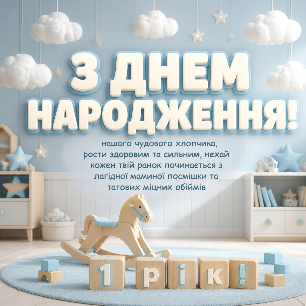 хлопчику привітання з днем народження дитини 1 рік хлопчику привітання з днем народження дитини 1 рік