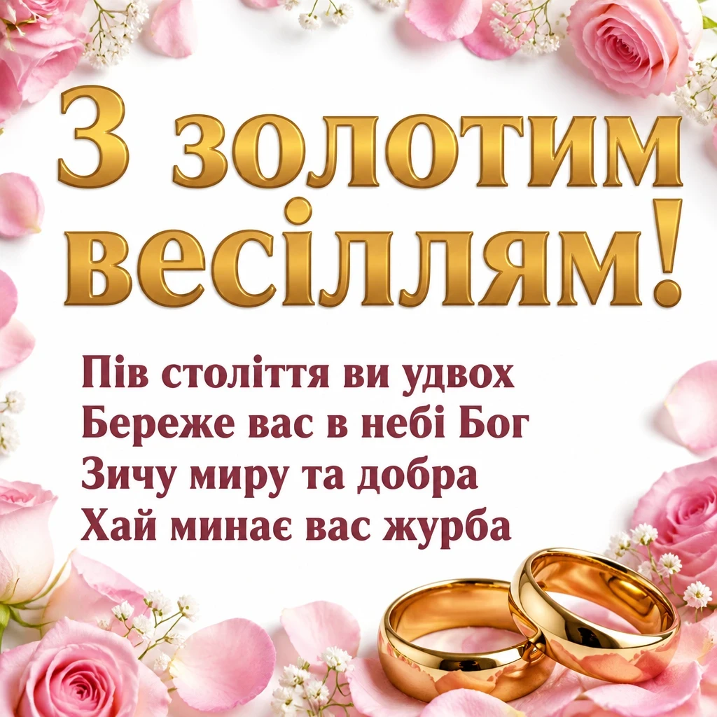 віршовані привітання з золотим весіллям віршовані привітання з золотим весіллям