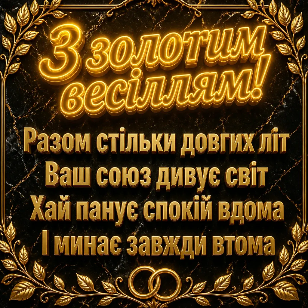 віршовані привітання з золотим весіллям віршовані привітання з золотим весіллям