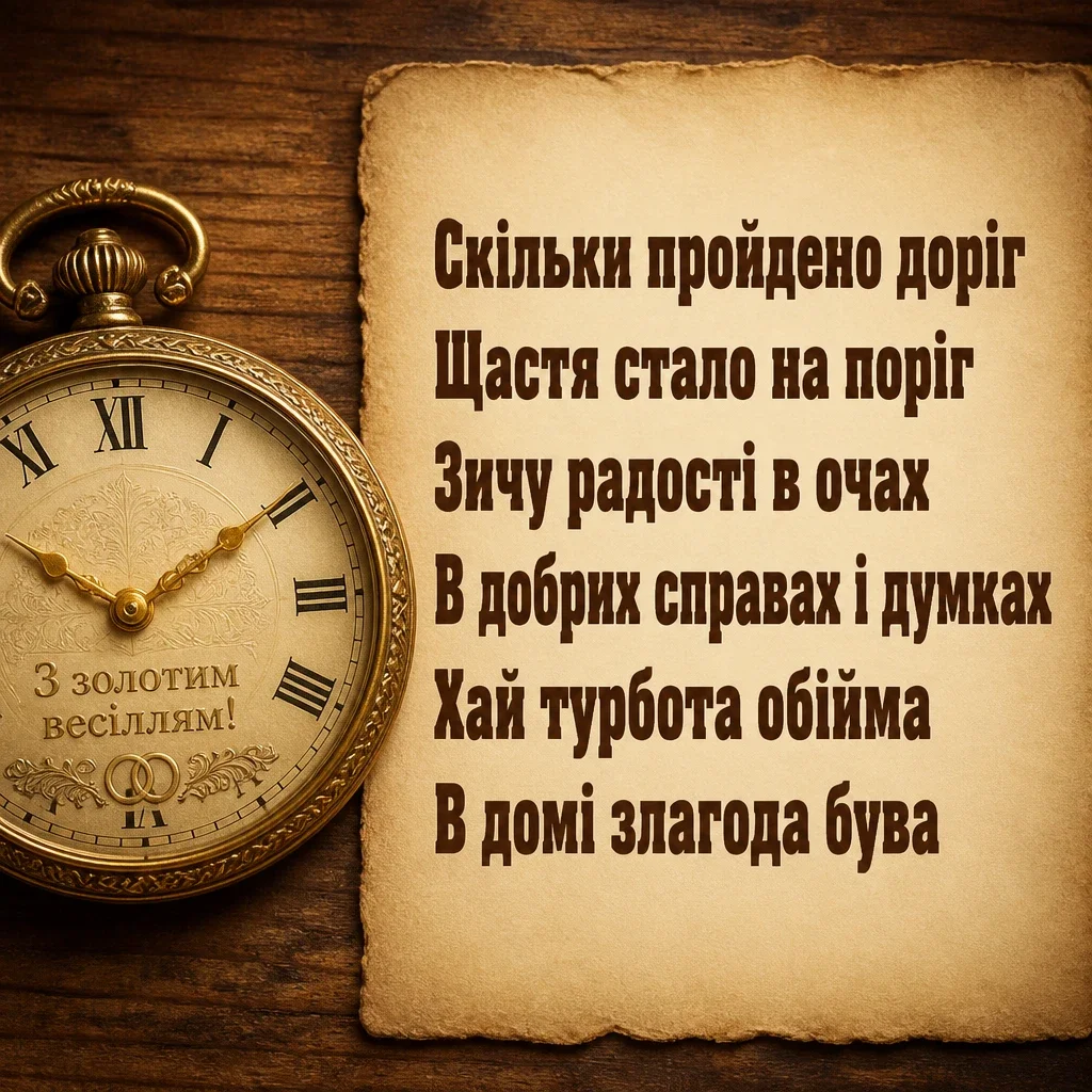 віршовані привітання з золотим весіллям віршовані привітання з золотим весіллям