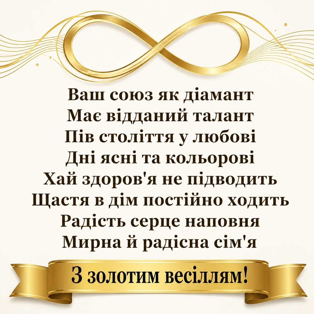 віршовані привітання з золотим весіллям віршовані привітання з золотим весіллям