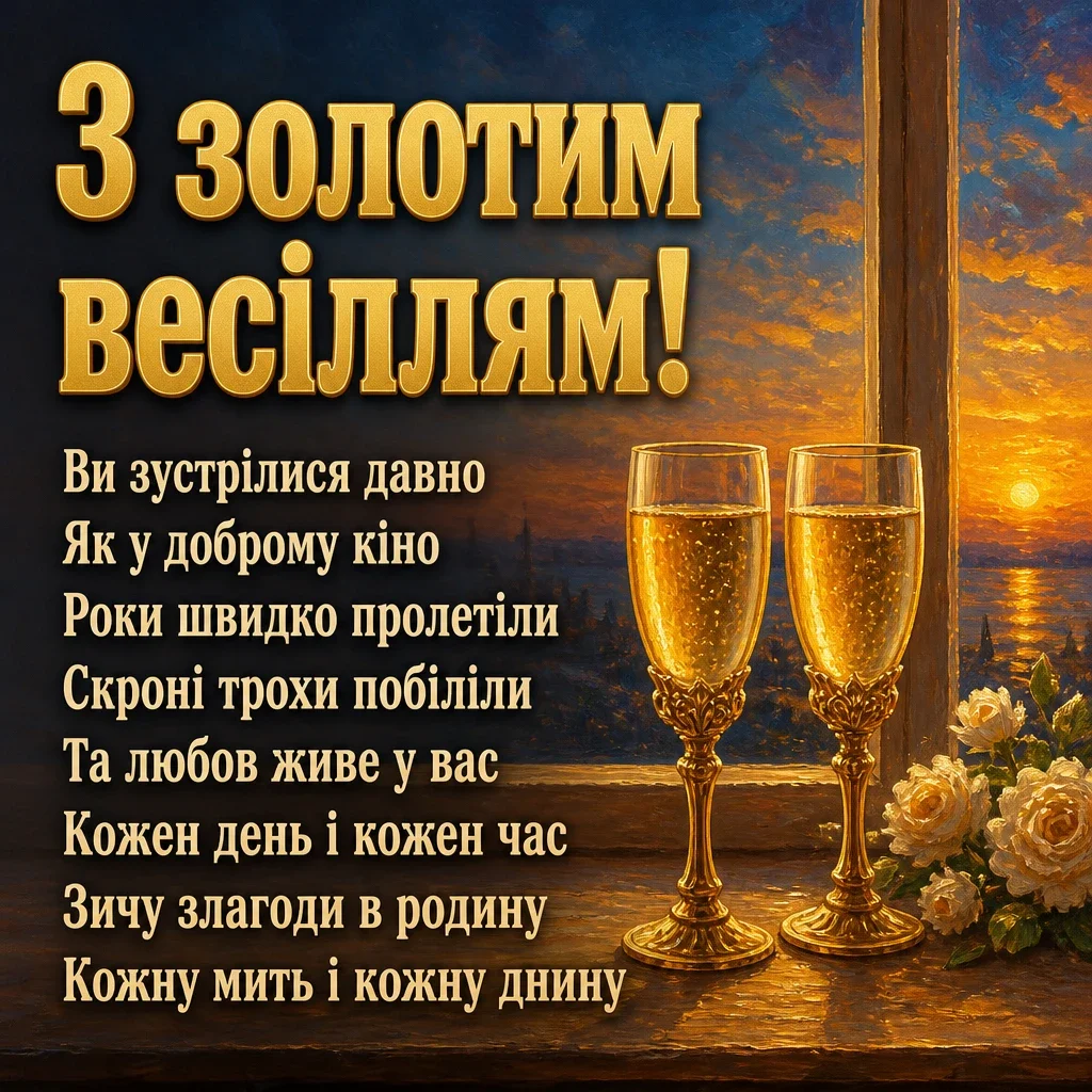 віршовані привітання з золотим весіллям віршовані привітання з золотим весіллям