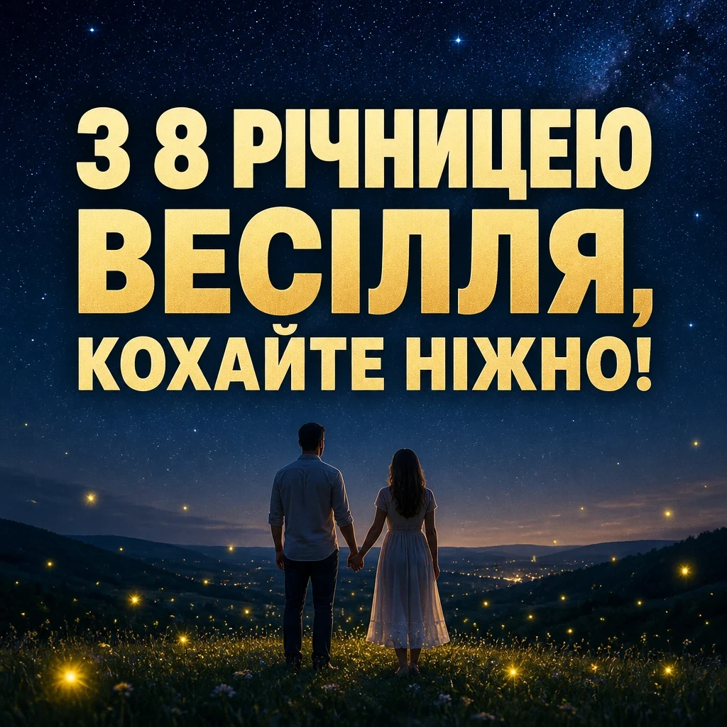 привітання з 8 річницею весілля привітання з 8 річницею весілля