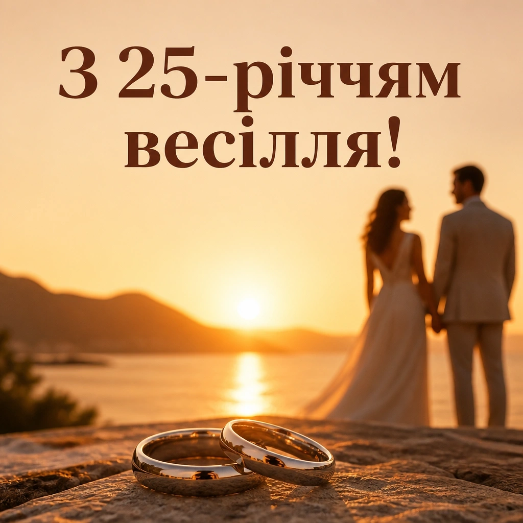 25 років весілля привітання у віршах